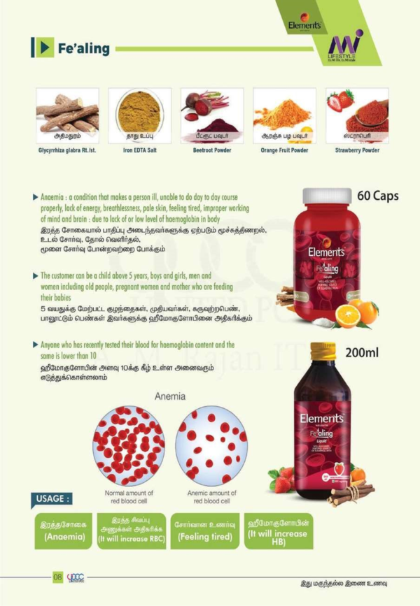 Elements Wellness Fealing Liquid 200 Ml - Image 2